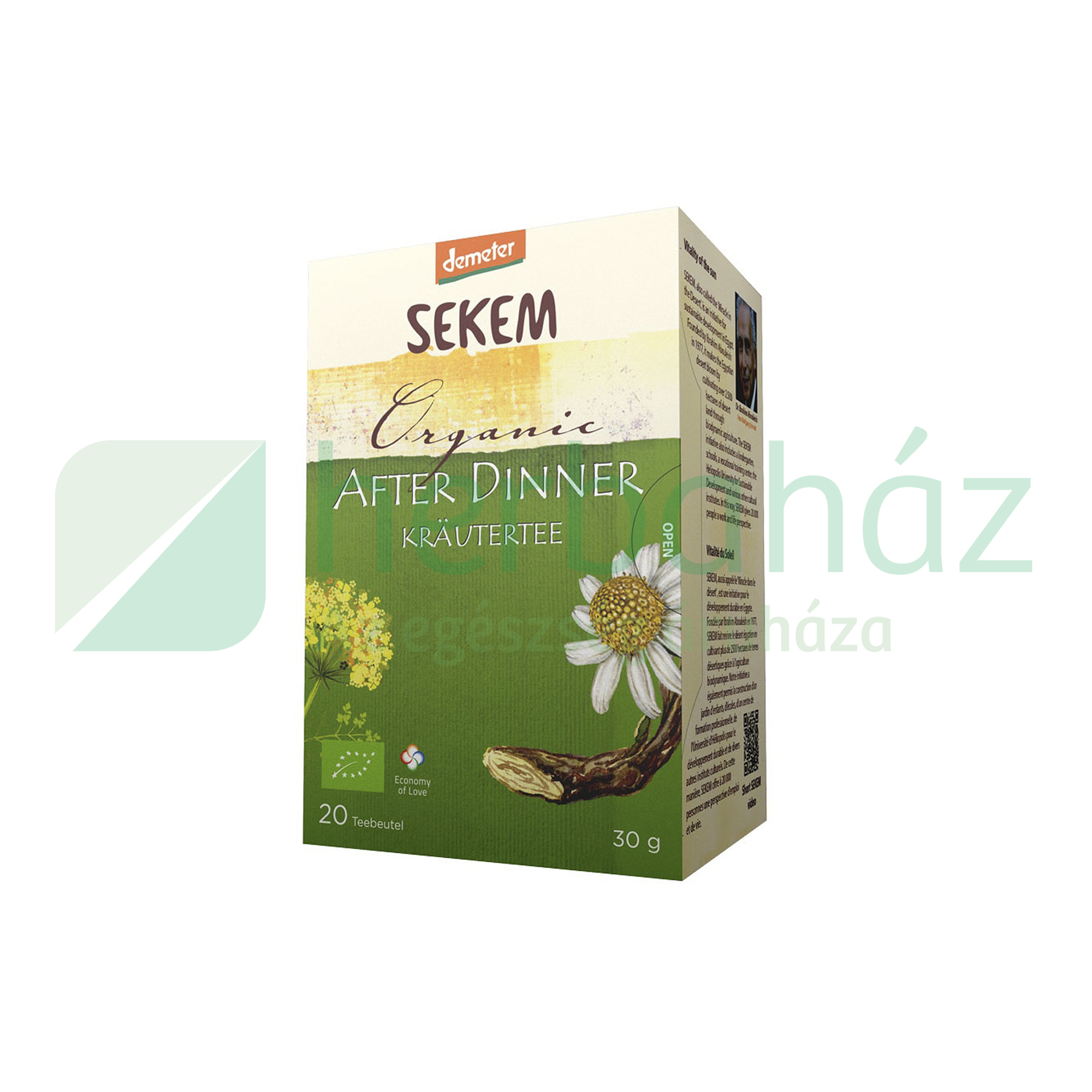 BIO DEMETER SEKEM ÉTKEZÉS UTÁNI TEA FILTERES 20DB